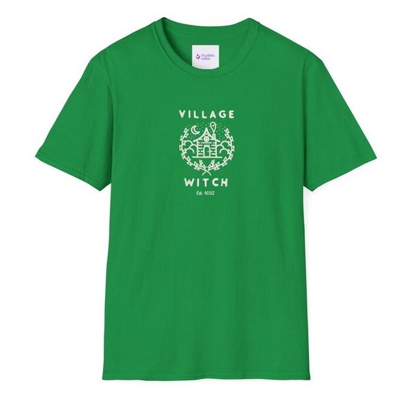Village Witch Salem 1692 Halloween Unisex Softstyle T-Shirt Brand New - Picture 5 of 10